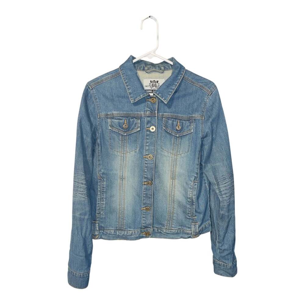 Route 66 Original Clothing Co. Women's Blue Denim Jacket Size Large